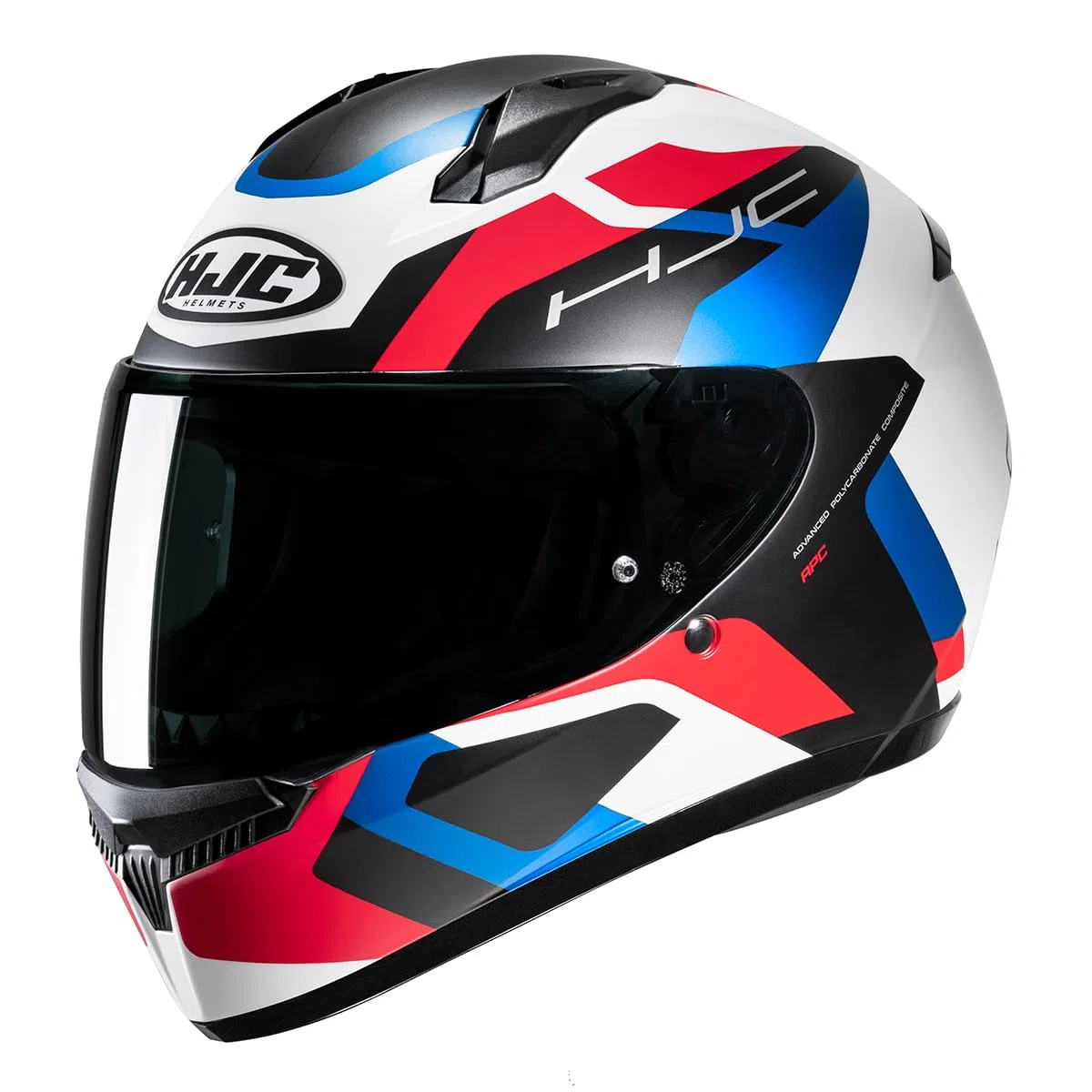 HJC C10 Tins Integralhelm (schwarzmatt/weiß/blau/rot)