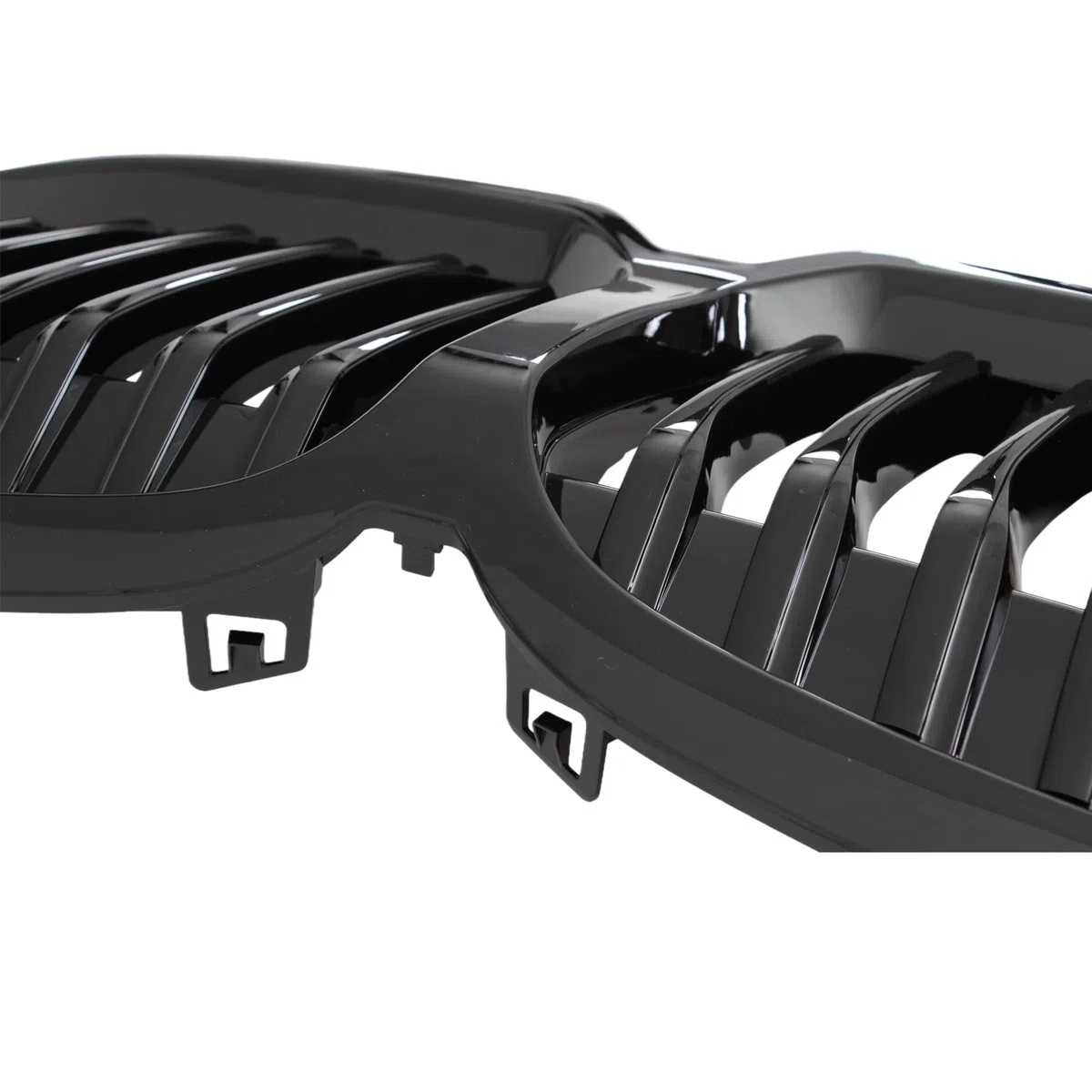 Sport Kühlergrill Nieren kompatibel mit BMW 1er F40 Bj. 2019-2024 Glanz Schwarz Einzelsteg Grill