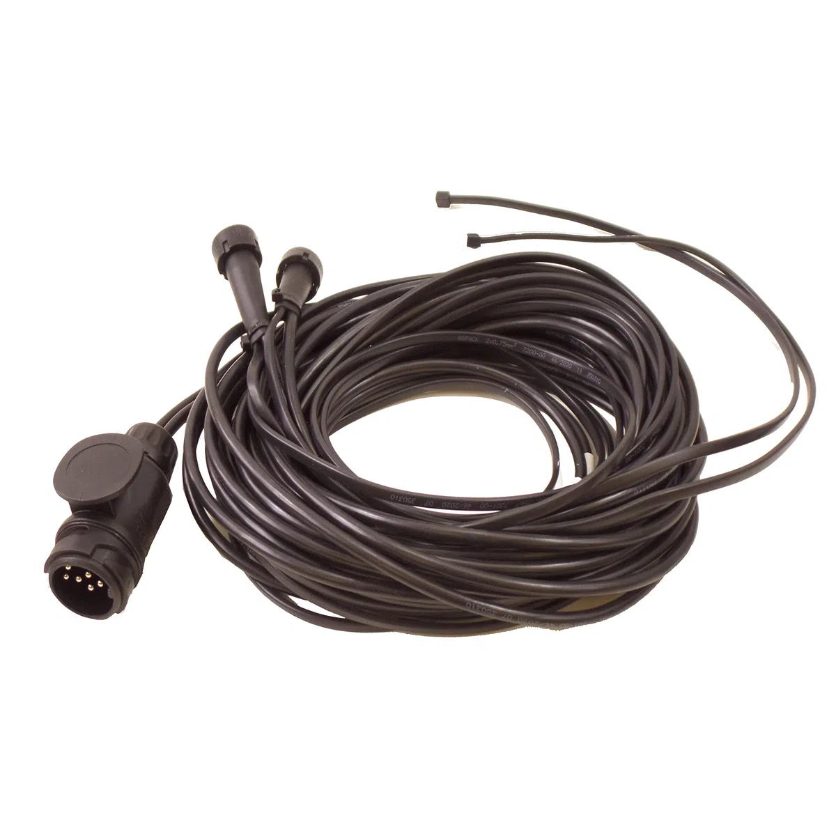 Generisch Anhänger - Kabelbaum - Kabelsatz - 13 polig - 8 Meter + 6 M DC Kabel - 2X Bajonettverbinder Aspöck