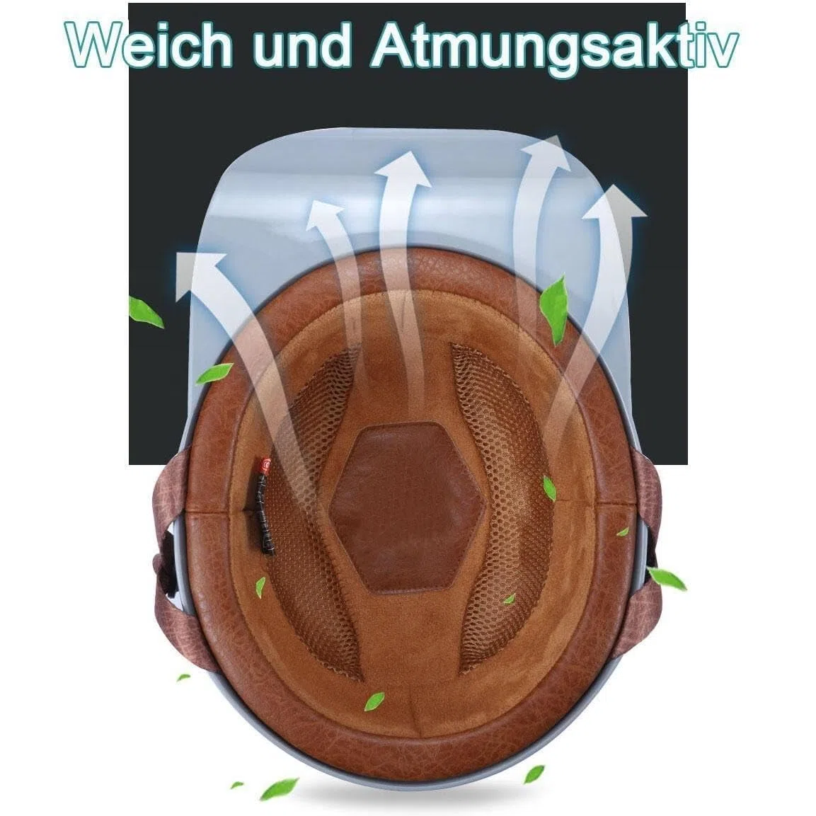 Halbschalenhelm Mit ECE-Zulassung Vintage Motorradhelm Baseball Cap Cruiser Chopper Scooter Helm Herren Retro Motorrad Halbhelm Damen Mofa Helm(15,XL(61~62CM))