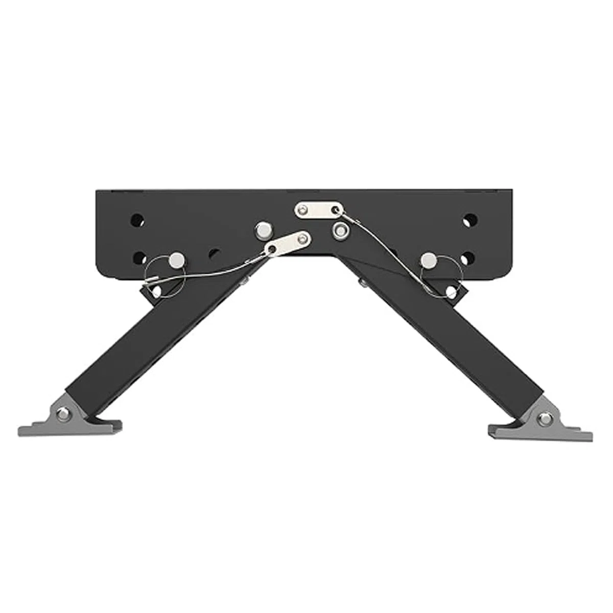 Verstellbare Trittstufenstütze aus Edelstahl, Zusammenklappbarer Trittstabilisator für Wohnwagen mit 5. Rad und Rutschfestem Gummipolster. Robustes Design