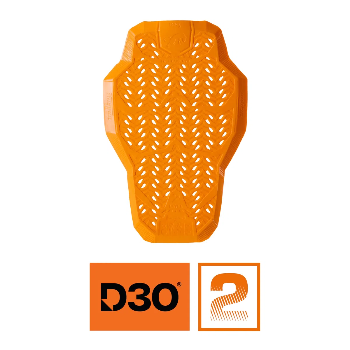 Furygan Full Back Fury D3O EVO – Level 2 zugelassener D3O-Rückenprotektor – zertifizierter Motorradschutz – Leichter, Flexibler Komfort – Belüftungssicherheit, Orange Version 2024 | Atmungsaktiv
