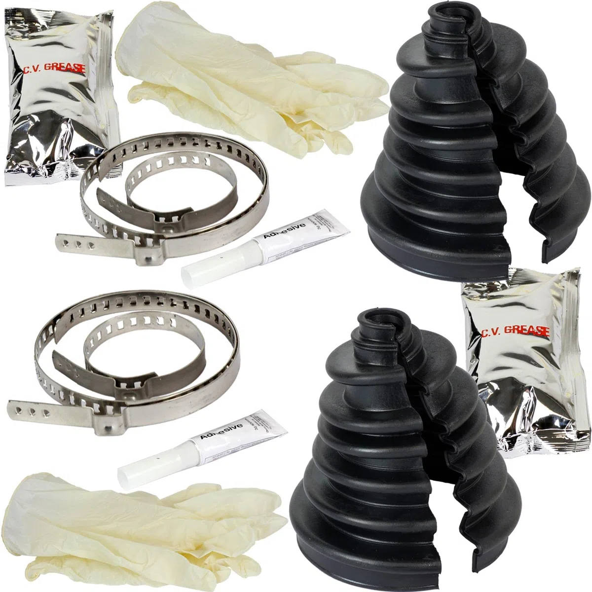 BandelOne enthält 2x Universal Quick Fit Achsmanschette zum Kleben Klebemanschette Antriebswelle
