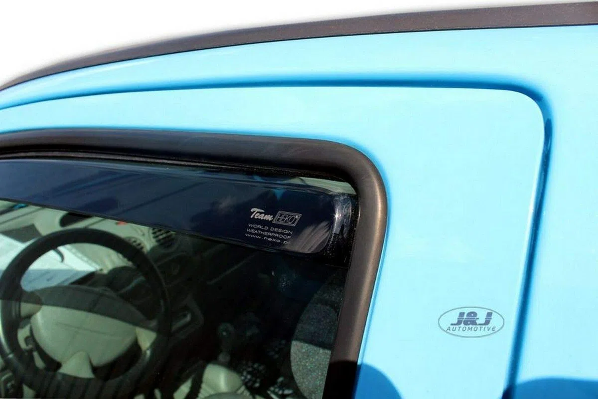 J&J AUTOMOTIVE Windabweiser passend für Renault Twingo 3-Türer 2000-2007 2tlg, Heko Regenabweiser Vorne Getönt Dunkel Passform