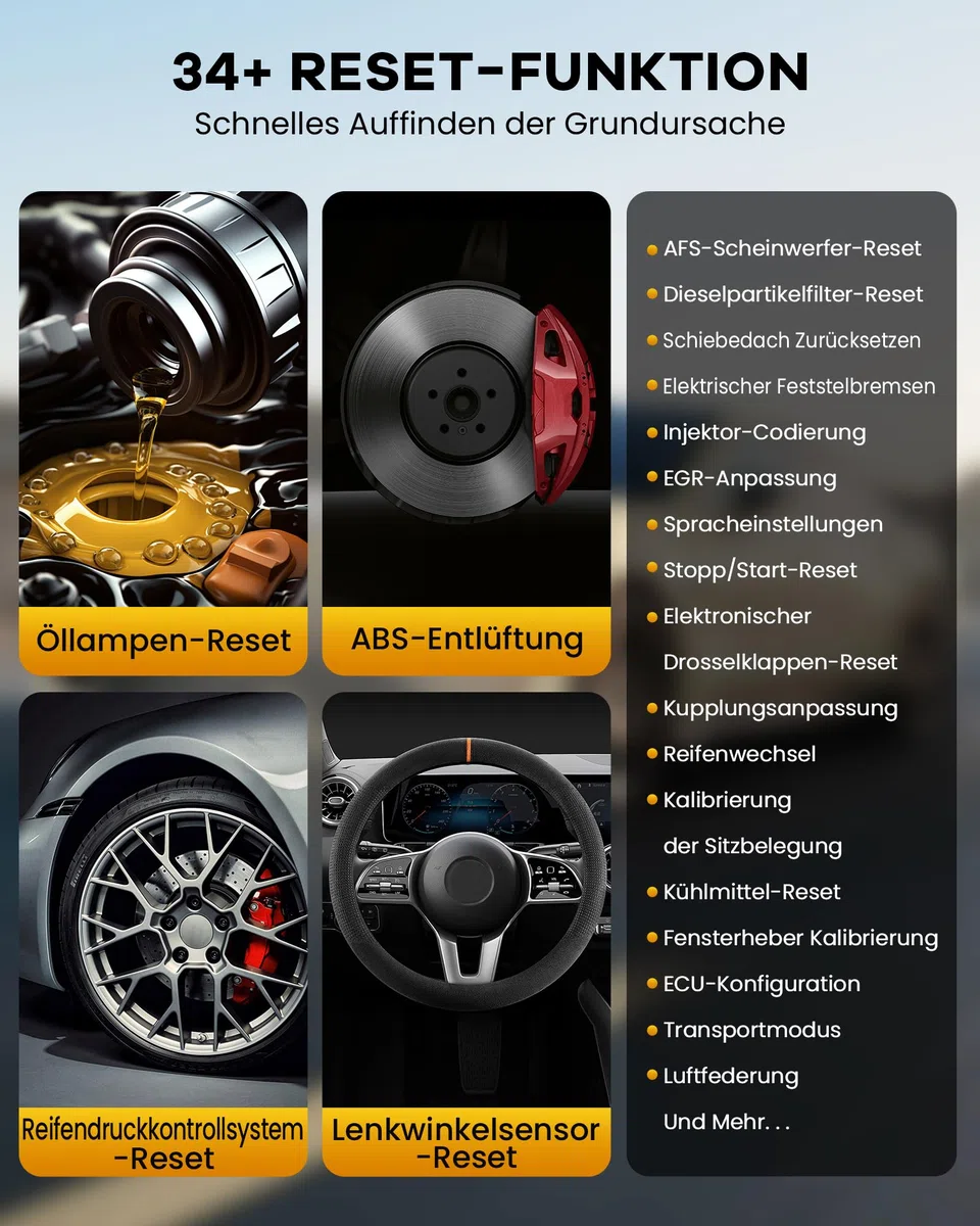 Auto Diagnosegerät, ThinkScan TK689BT OBD2 Diagnosegerät Mit 34 Reset-Funktion + Volle Systemdiagnose, Diagnosegerät Auto Für ECU-Codierung/BI-Direktionale Steuerung/CANFD&DoIP, Kostenlose Updates