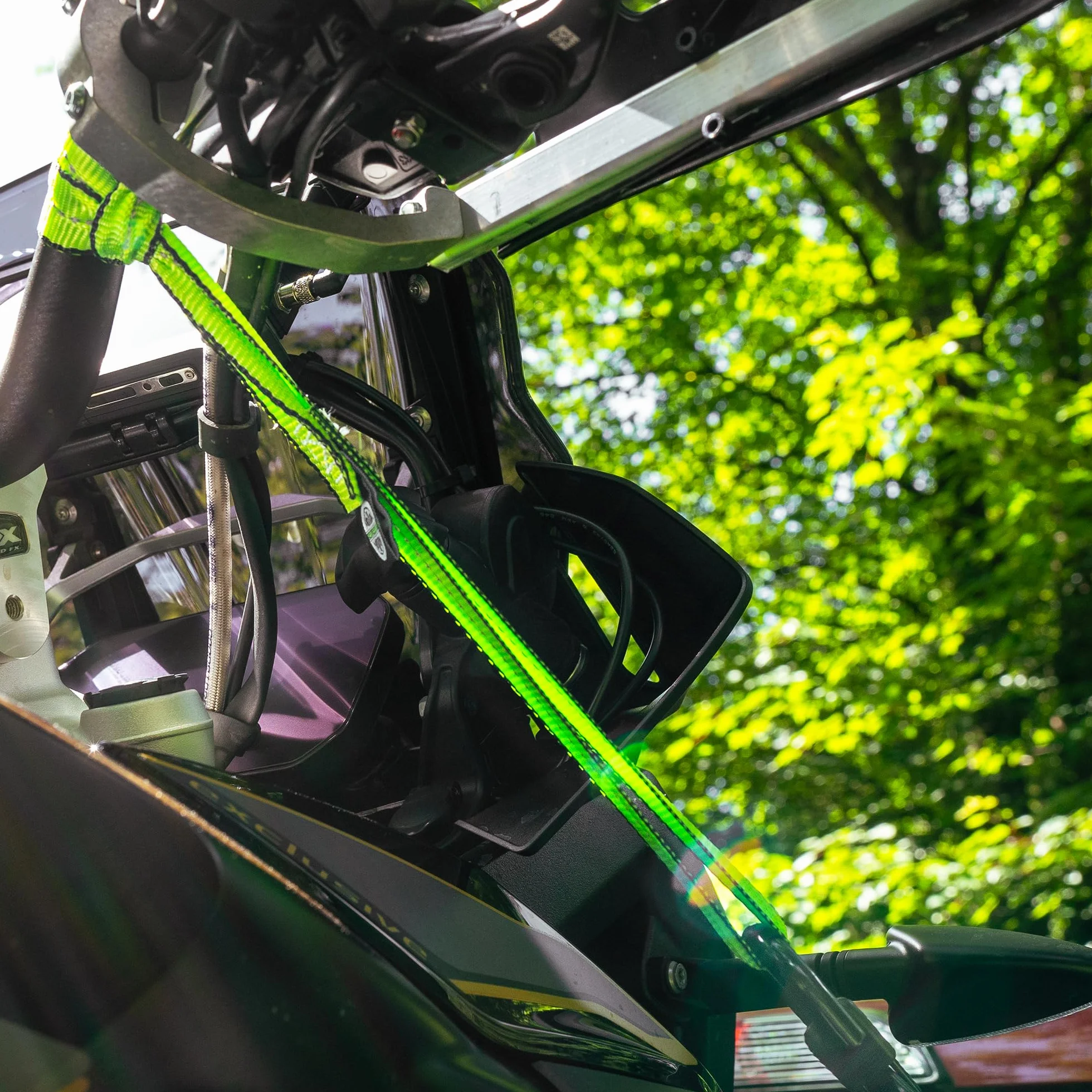 4 Stück Zurrgurte mit beschichteten S-Haken Robuste Spanngurte für Motorrad, LKW, Umzug