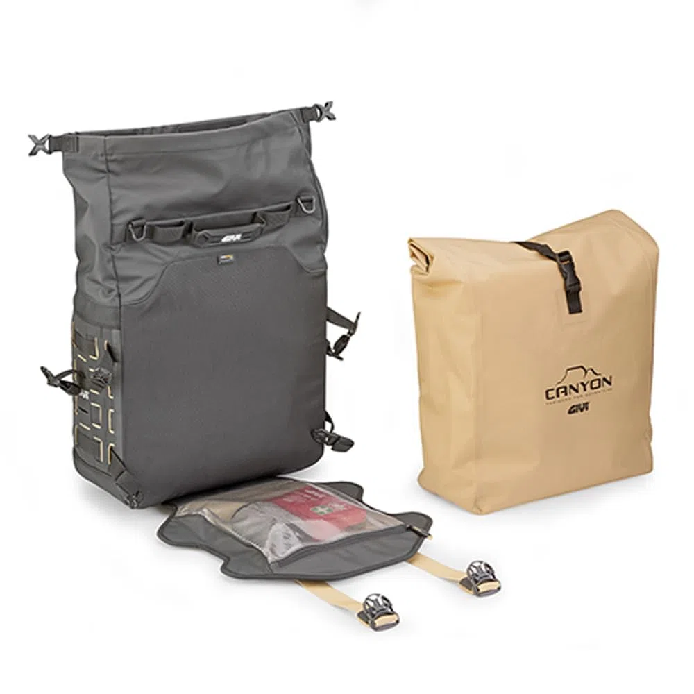 GIVI GRT725 MONOKEY CAM-SIDE, wasserdichte Motorradtasche mit Befestigungssystem MONOKEY CAM-SIDE, 30 Liter
