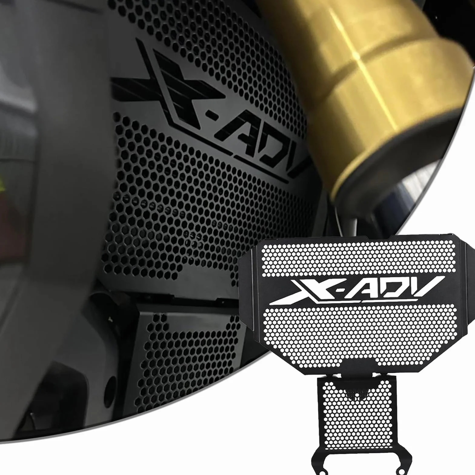 XADV 750 Motorrad Aluminium Radiator Abdeckung Kit für X ADV 750 XADV 750 X-ADV 750 2021 2022 2023 2024 2025 Schwarz