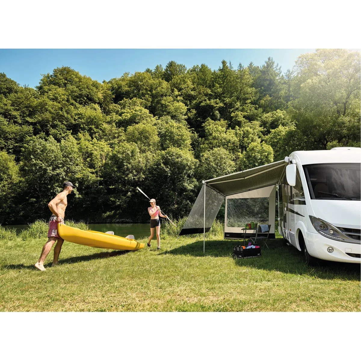 Thule Rain Blocker G2 Large 2,50 Seitenwand Seitenteile Camping Vorzelt Sonnenschutz Markise Sichtschutz
