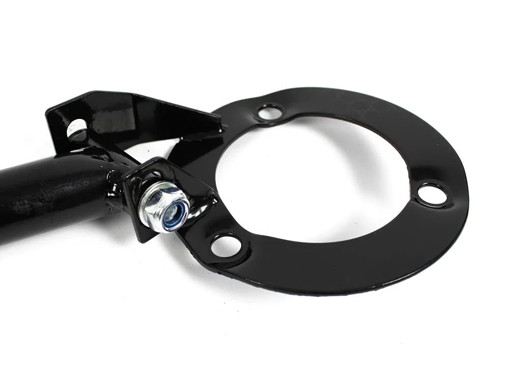 X-Parts Transportbügel Domstrebe schwarz für BMW E46 3er Limousine, Compact, Coupe, Cabriolet, Touring - Eintragungsfrei - Einstellbar - Legierter Stahl - Klemme - Transportrack