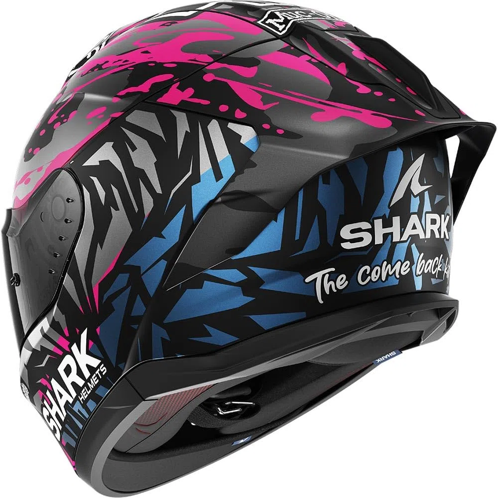 SHARK, Integraler Motorradhelm SKWAL CUP Replica REDDING Black Violet Blue KVB, M