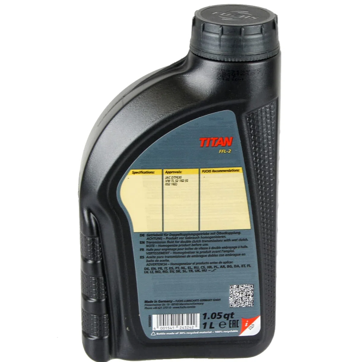 Fuchs 6x 103811 Öl (6 L) | 602016157( Freigabe: 52 182/G 052 182 ),