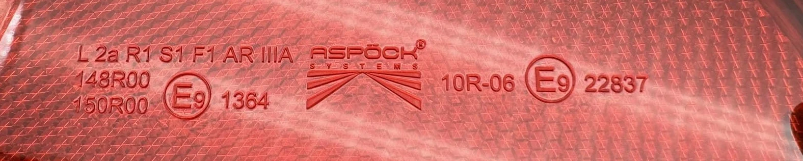 trailer parts4u Aspöck Multiled IV voll LED 5 polig Bajonett Rückleuchte Rücklicht Stoplicht Anhänger (Set)