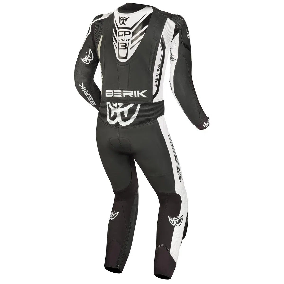 Berik Oshiqo 1-Teiler Motorrad Lederkombi, schwarz/weiß, 52