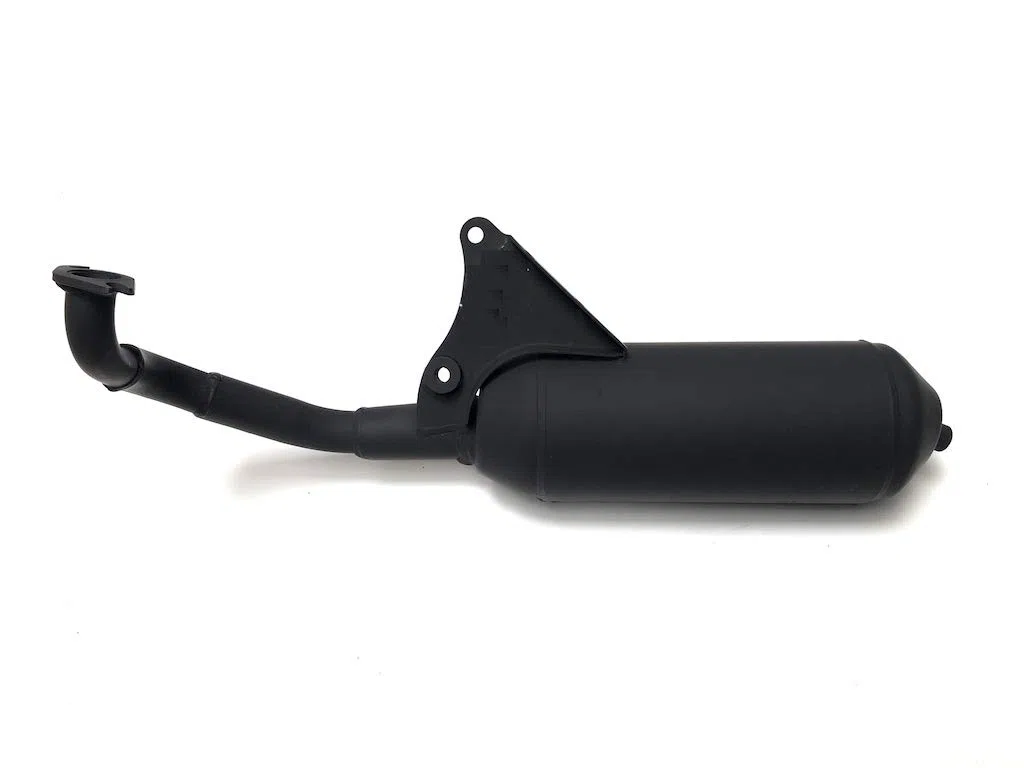 Auspuffanlage passend für YAMAHA Aerox, Neos, Jog R RR – MBK Nitro, Ovetto, Mach G – APRILIA SR50, SR Rally, Area 51 – MALAGUTI F12, F15, Beta Ark – Minarelli liegend | 50ccm 2T
