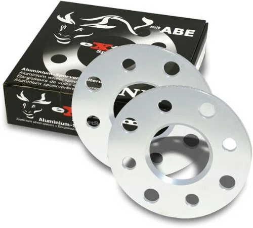 10 mm Alu Spurverbreiterung Spurplatten 4 X 100 für VW Polo + Derby 86C