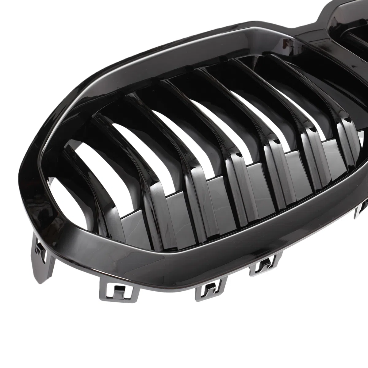 Sport Kühlergrill Nieren kompatibel mit BMW 1er F40 Bj. 2019-2024 Glanz Schwarz Einzelsteg Grill