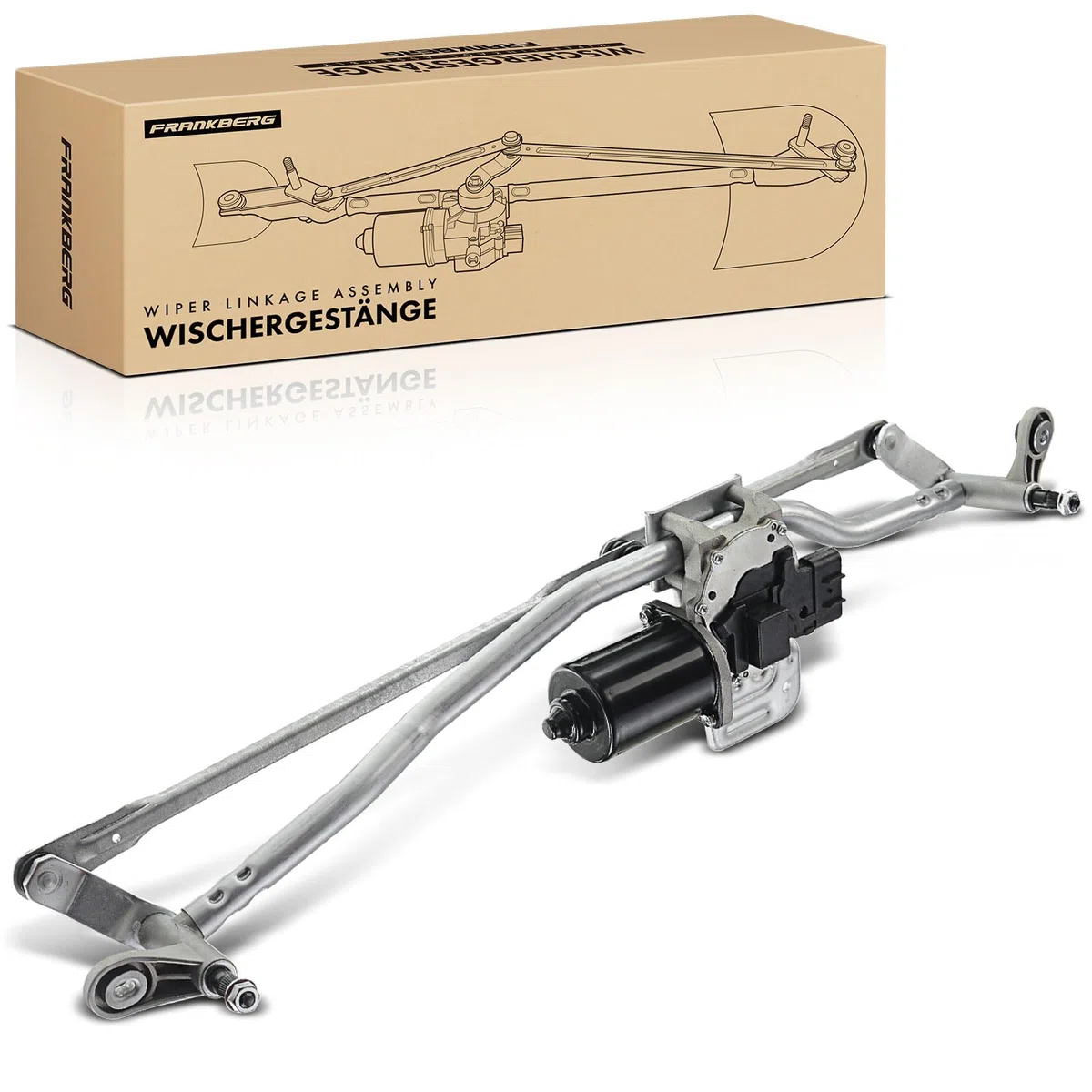 Frankberg Wischergestänge mit Wischermotor Vorne für Jumper Ducato Boxer Bus Kasten Pritsche/Fahrgestell 2006-2019 1340683080