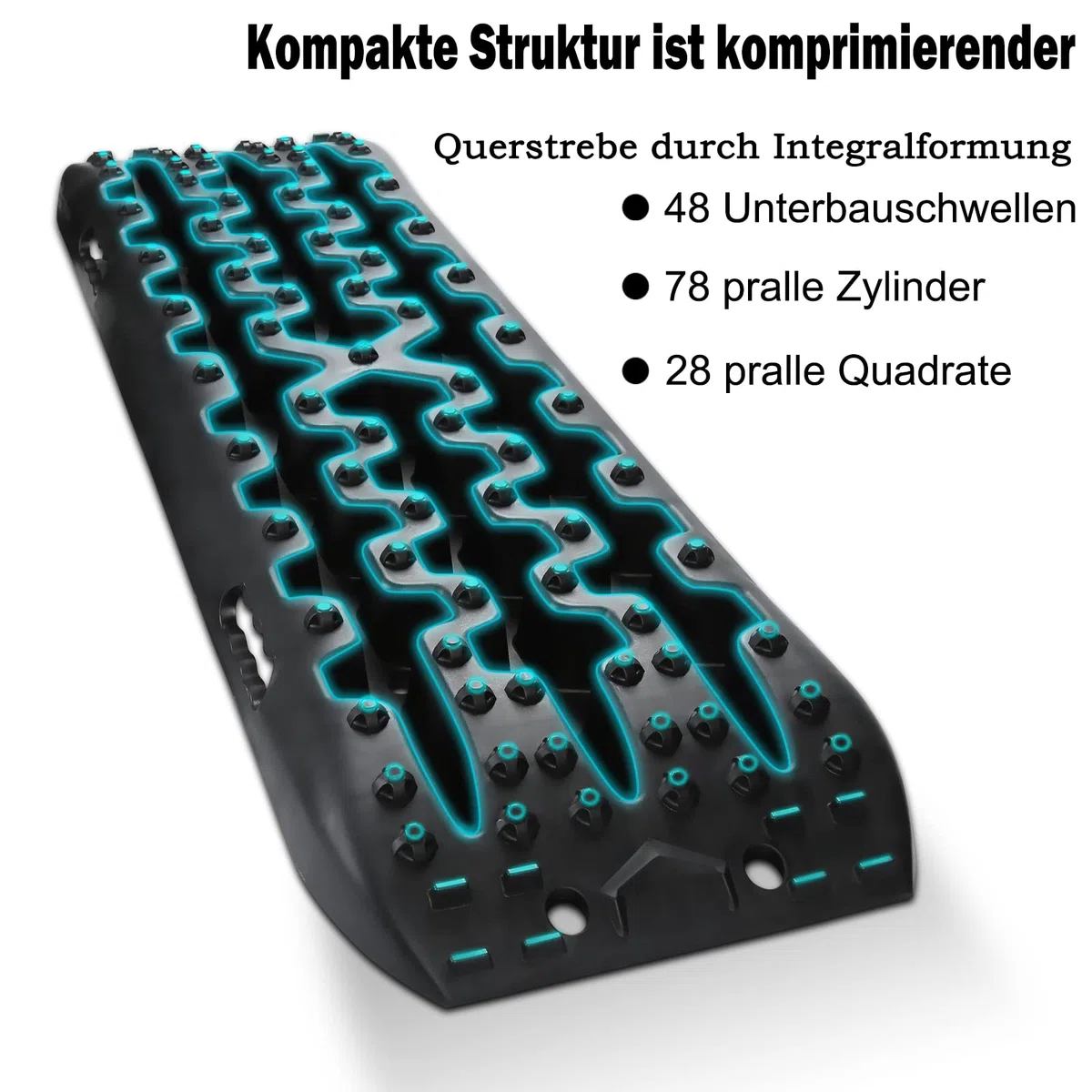 Anfahrhilfe mit Aufbewahrungstasche und Installationstool,Sand/Schlamm/Schnee Recovery Board Offroad Tracks,10T Last,Reifenleiter für PKW LKW Geländewagen Wohnmobil