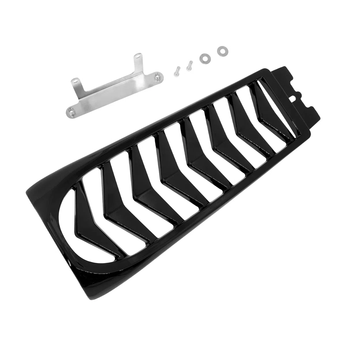 Schwarze untere vordere Kinnspoiler Air Dam Verkleidung Abdeckung für Harley Softail Street Bob Breakout Fat Bob 2018-2021