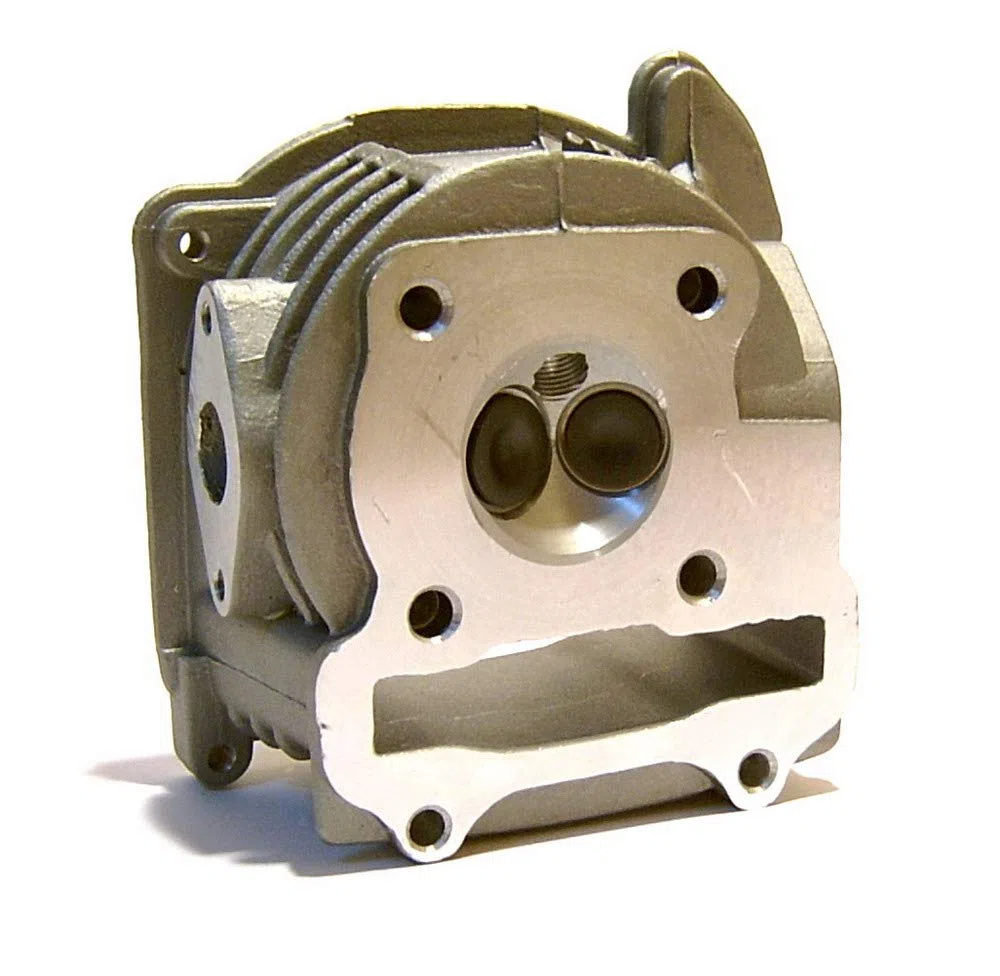 ZYLINDER KOPF 50ccm Ø39mm KOMPLETT MONTIERT * 69mm (lange) VENTILE für 4-TAKT 139QMA / 139QMB GY6 Motoren CHINA ROLLER 50