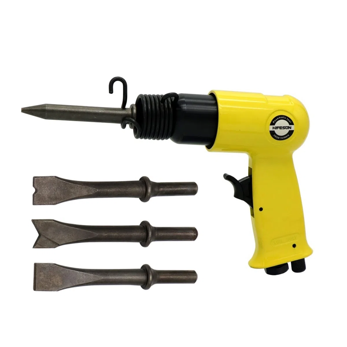 150Y 120mm Air Hammer Handheld Pistolengas Schaufeln Kleiner Rostentferner Pneumatische Werkzeuge mit 4 Meißeln Abplatzendes Nieten | Derusting head
