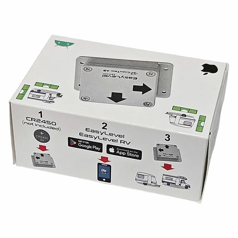 CaraTech EasyLevel Digitale Wasserwaage mit App Wohnmobil Trailer