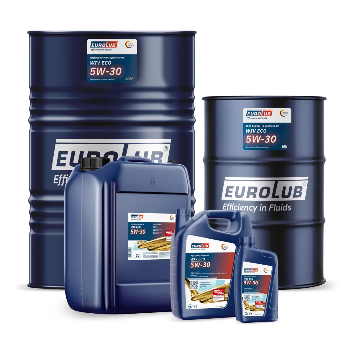 EUROLUB WIV ECO SAE 5W-30 Motoröl, 5 Liter,Auto