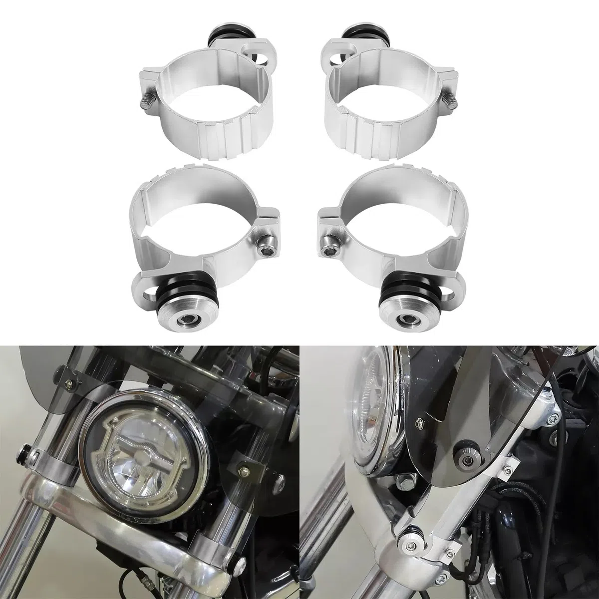 Motorrad-Windschutzscheibenverkleidungs-Befestigungs-Gabelklemmenclip 39 Mm Für Harley Dyna Sportster XL