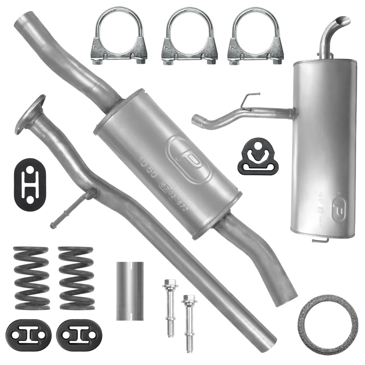 POLMOstrow Auspuff für Nissan Qashqai 1 I J10 2006-2014 | Mitteltopf und Endtopf, Motoren: 2.0, Fließheck