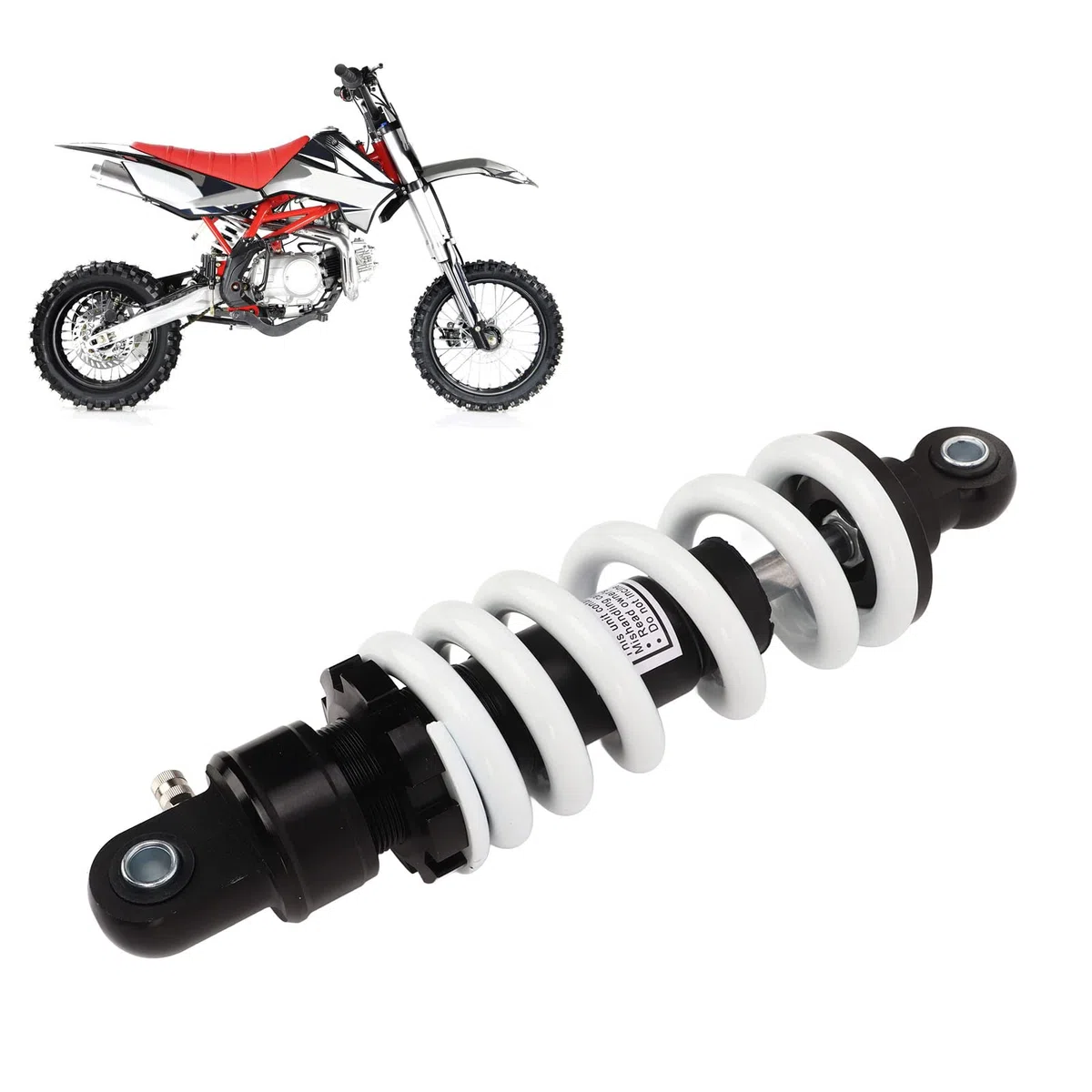 10,25 Zoll 260 Mm Hinten, Federbein-Stoßdämpfer mit Einstellbarer Pit-Bike-Dämpfung, Passend für 50 Cc, 110 Cc, 125 Cc, 160 Cc Dirt ATV, QUAD GO Kart-Federung