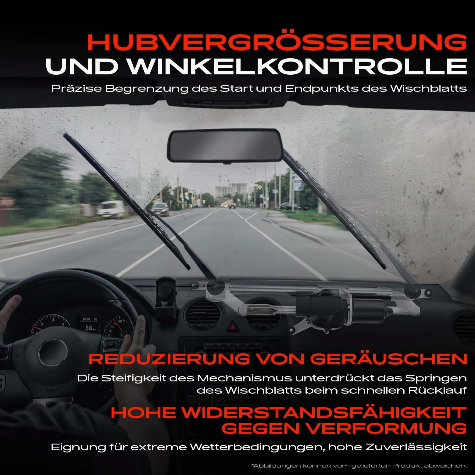 Frankberg Wischergestänge Wischermotor Vorne Kompatibel mit A4 8E2 A4 8EC A4 Avant 8E5 A4 Avant 8ED Replace# 8E1955603D,8E1955603B