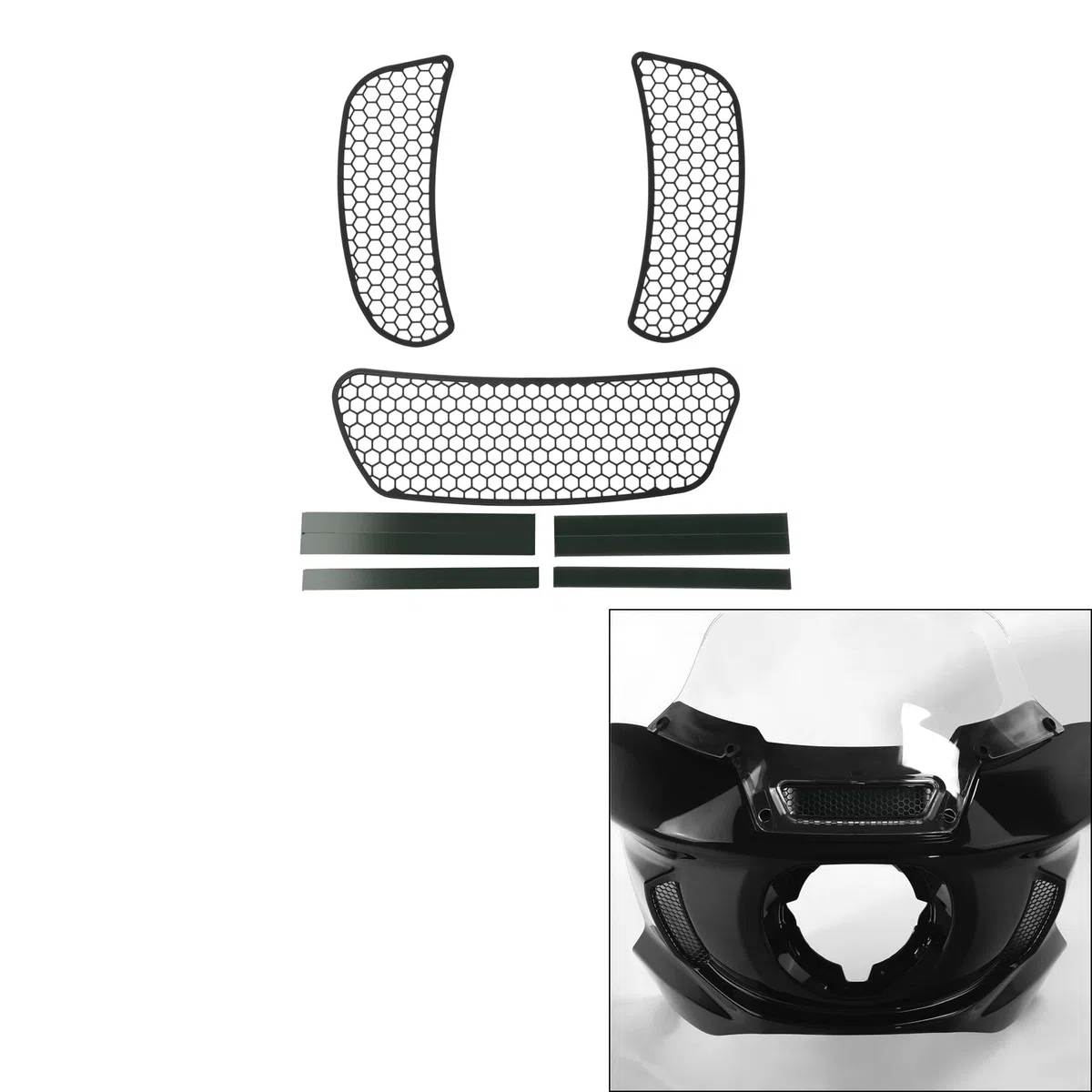 TCMT Lüftungsgitter für Frontverkleidung, passend für Harley Low Rider ST FXLRST 2022–25