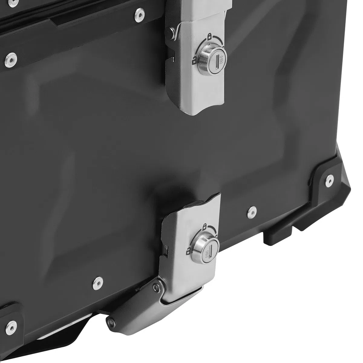 Topcase Motorrad 45L, Heckbox aus Aluminium, Motorradkoffer mit PU Leder Futter & Schloss | TopcaseProfessionelle | Universal Topcase | Max. Tragfähigkeit 10kg | Wasserdicht und Diebstahlsicher