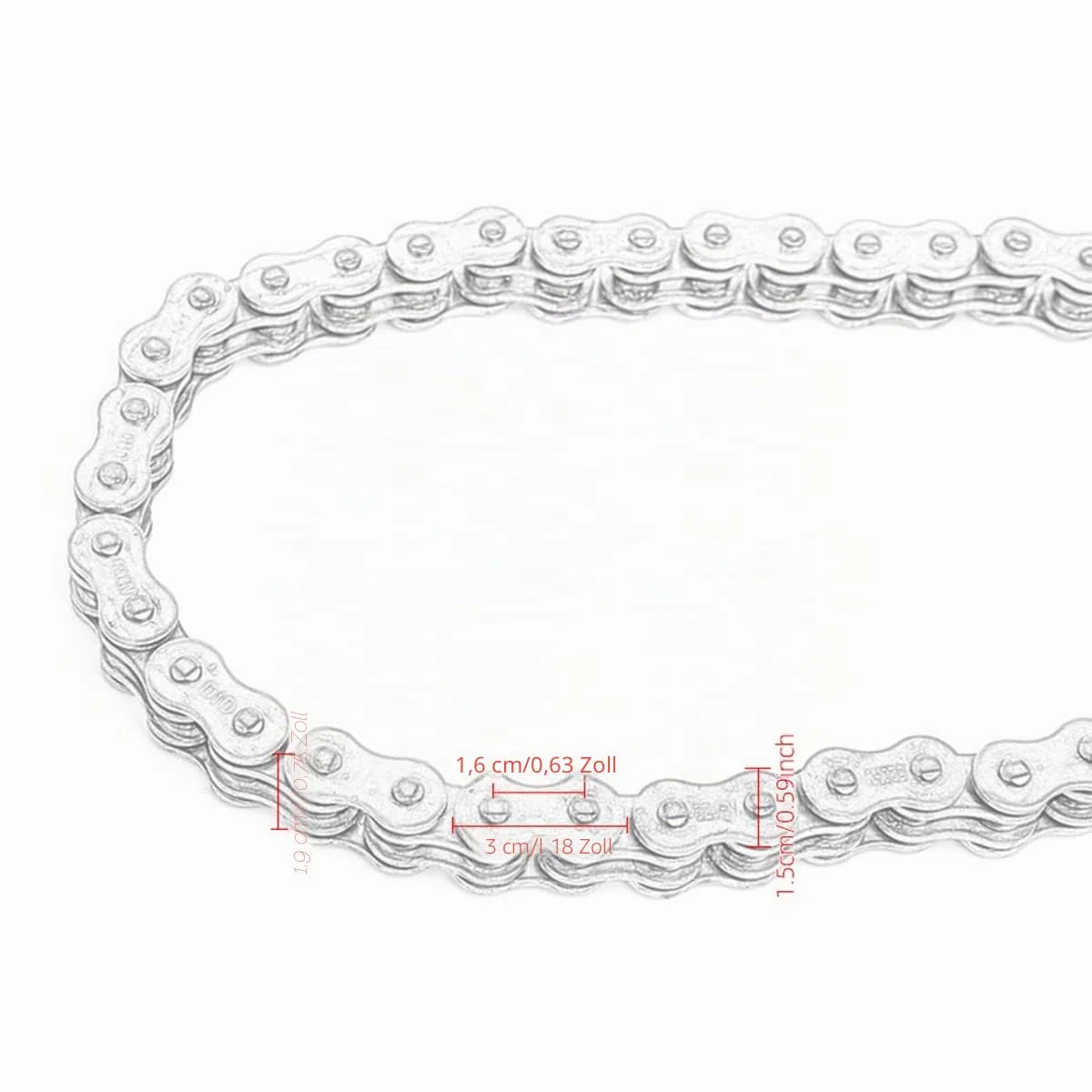 Motorradkette Öldichtungskette DID O-Ring 520 525 530 Ketten 120 Glieder für ATV Quad MX Enduro Motard Racing Driving Chain (520HV-120L)