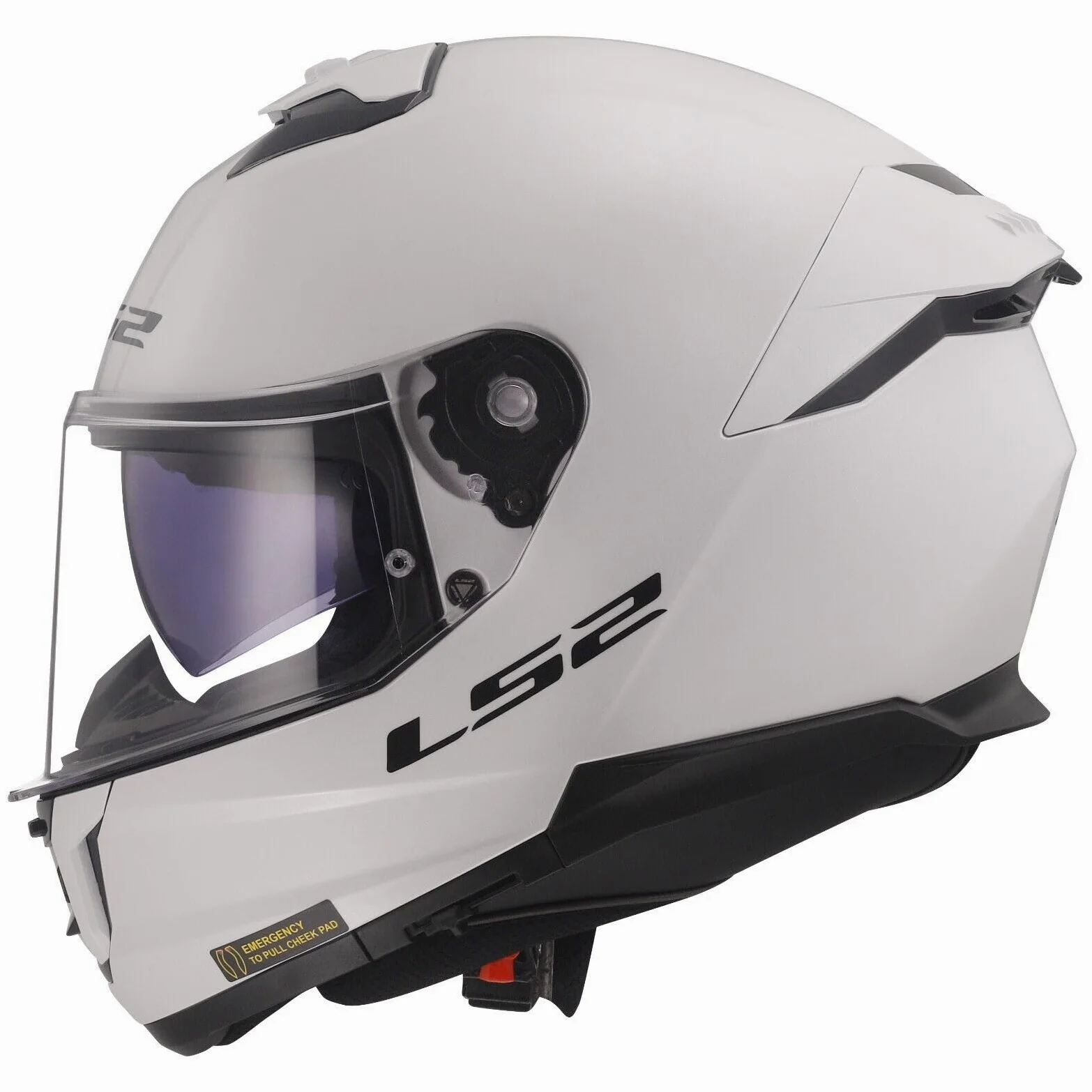 LS2, Integraler Motorradhelm Stream II SOLID Gloss White, L