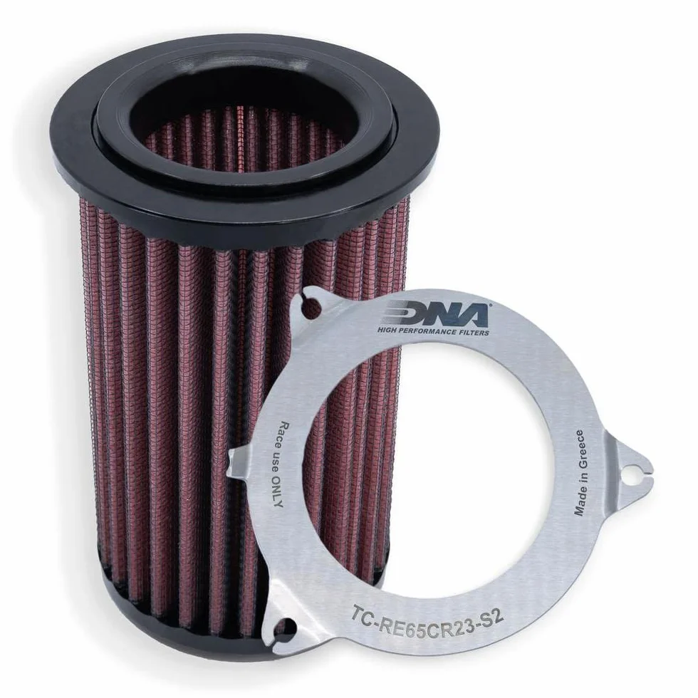 DNA Air Cover Stufe 2 und Filter Combo kompatibel für Royal Enfield Super Meteor 650 (22-24) PN: R-RE65CR23-S2-COMBO
