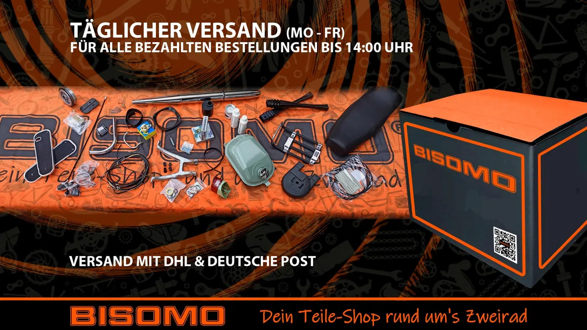 2 Reifen 2,75 x 16 Zoll VRM 094 Straßenprofil, 43J Vee Rubber inklusive Schlauch 2,50-2,75 x 16 Zoll, TR4 Ventil gerade für Simson