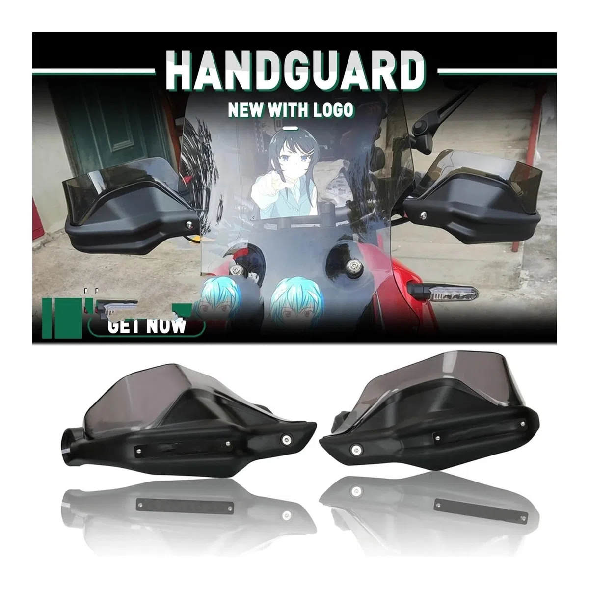 PUCIO Für Honda VFR 800 X 800X Crossrunner 2011-2023 Spezieller Handschutz Handguards Lenkerschutz Windschutzscheibe (Farbe : A, Size : Normalcy)