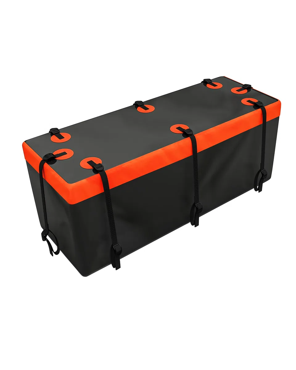 Signstek Softshell-Heckträger Hecktasche für Anhängerkupplung, Wasserdichter Heckbox, Auto Hintere Gepäcktasche, 15 Kubikfuß / 430L Faltbare Hecktasche147 x 48 x 61 cm