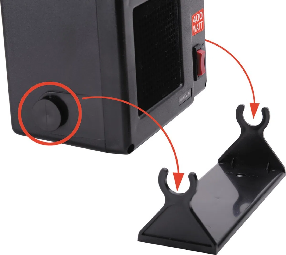 Hansen Styling Parts 12 Volt Heizlüfter 400 Watt Auto Zusatzheizung Scheibenenteiser Defroster Heizgerät Gebläse Heizung