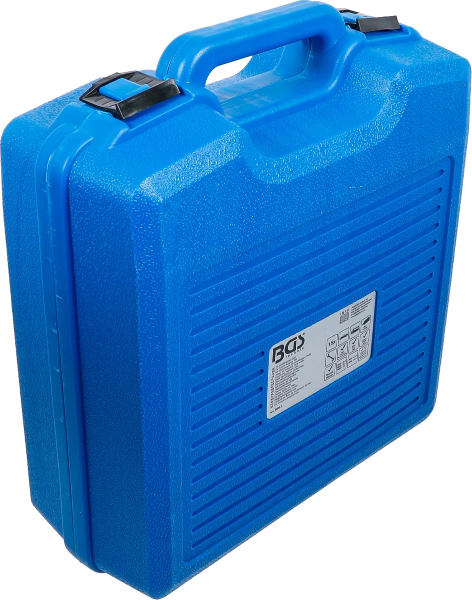 BGS 8505-2 | Öl-Einfülltrichter-Satz | Kunststoffausführung | 2 l | 15-tlg.| Einfülltrichter | Kunststoff | Motoröl-Trichter