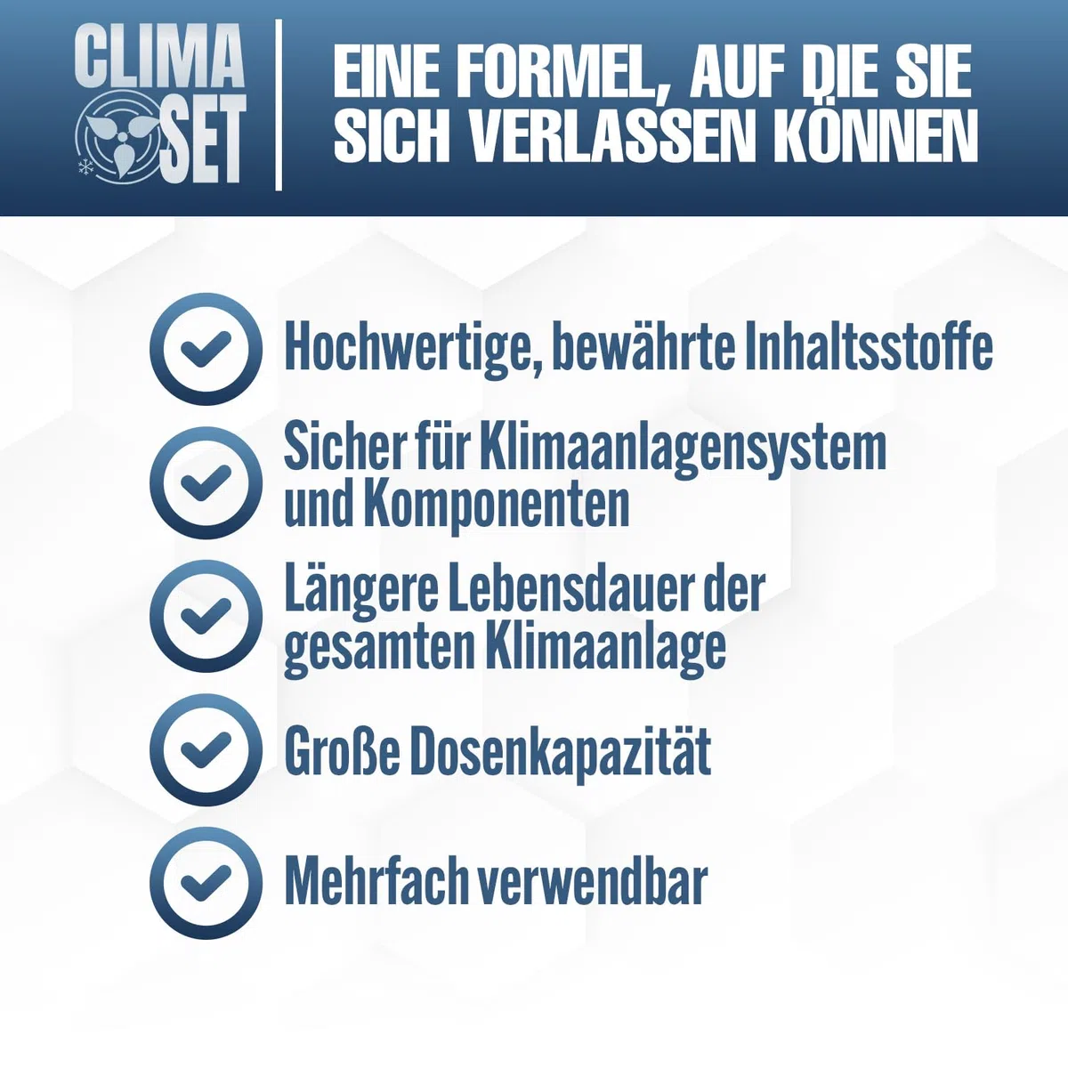 CLIMASET - Klimaanlage Auto Befüllen - Klima Auffüllen Auto Set - 2x 4in1 R134a + Schlauch - für Fahrzeuge 1994–2016, mit Modernem Schlauch & Manometer, Einfaches Nachfüllen