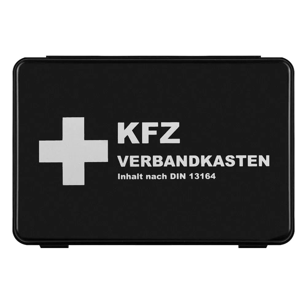 Sparset: 30 x KFZ-Verbandkasten DIN 13164, schwarz, 2 Jahre haltbar, Art.-Nr. 611548 | Verbandskasten | Notfallkoffer | Erste Hilfe Kasten