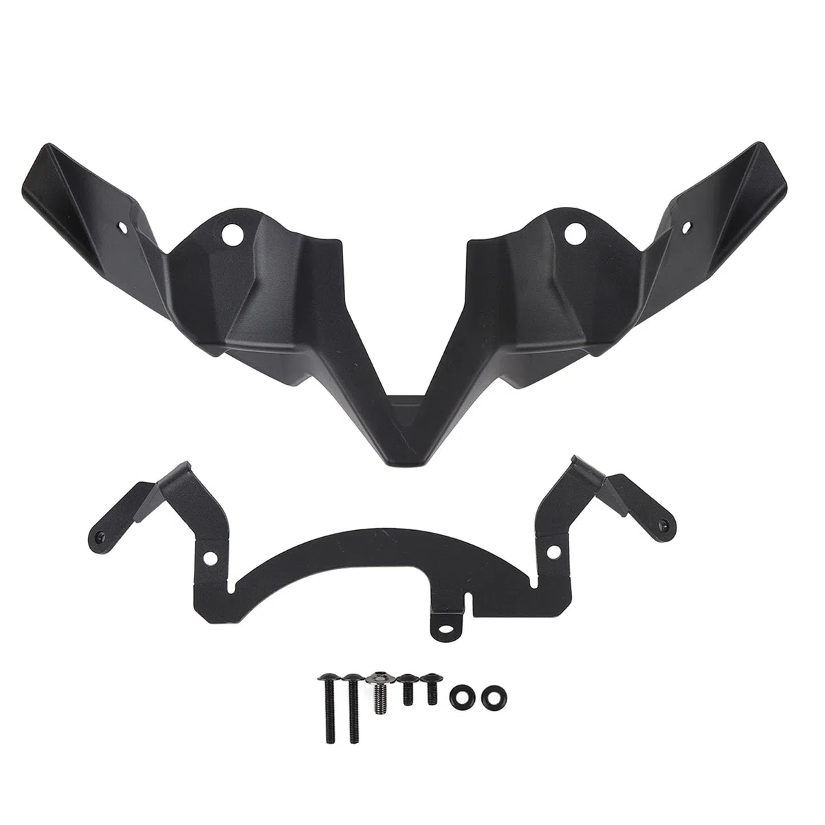 Motorrad-Frontverkleidungs-Winglet Zur Verbesserung der Fahrstabilität, Aerodynamischer Flügel für Z900 2020–2024 (Black)