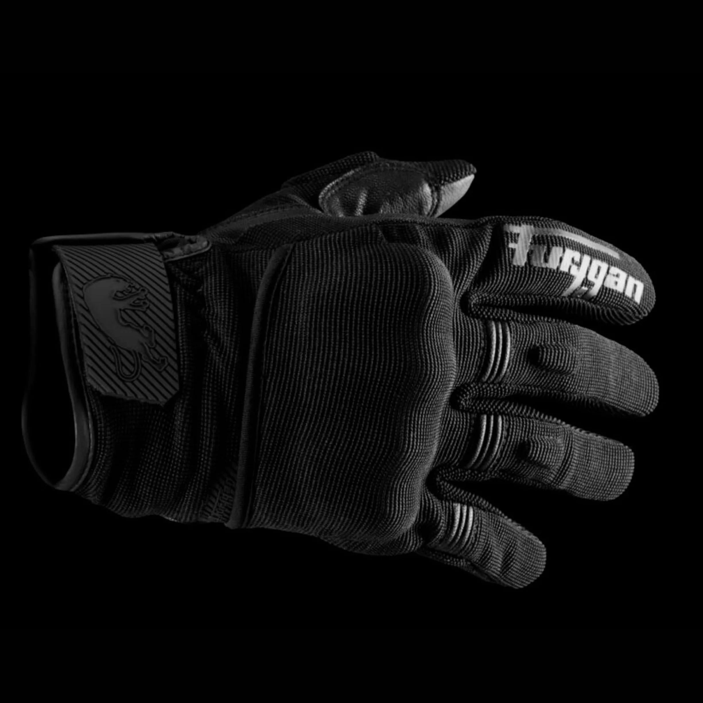 Furygan Jet D3O EVO - Motorradhandschuhe für Herren - 100% Lederhandfläche - Komfort - Sommerhandschuhe - Atmungsaktiv & Leicht - Bildschirmkompatibel - Touch Screen, Schwarz