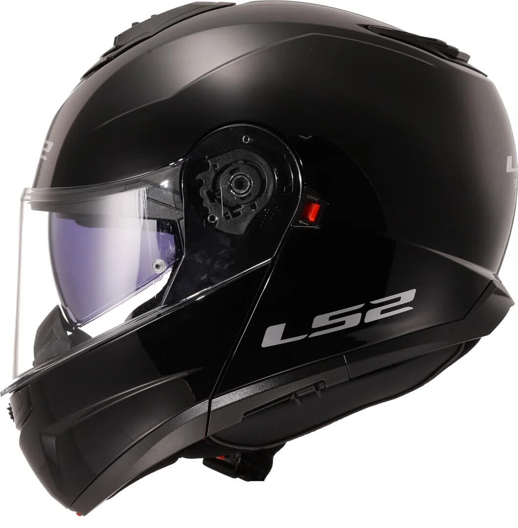LS2, Modularer Motorradhelm Strobe II Gloss Black, M