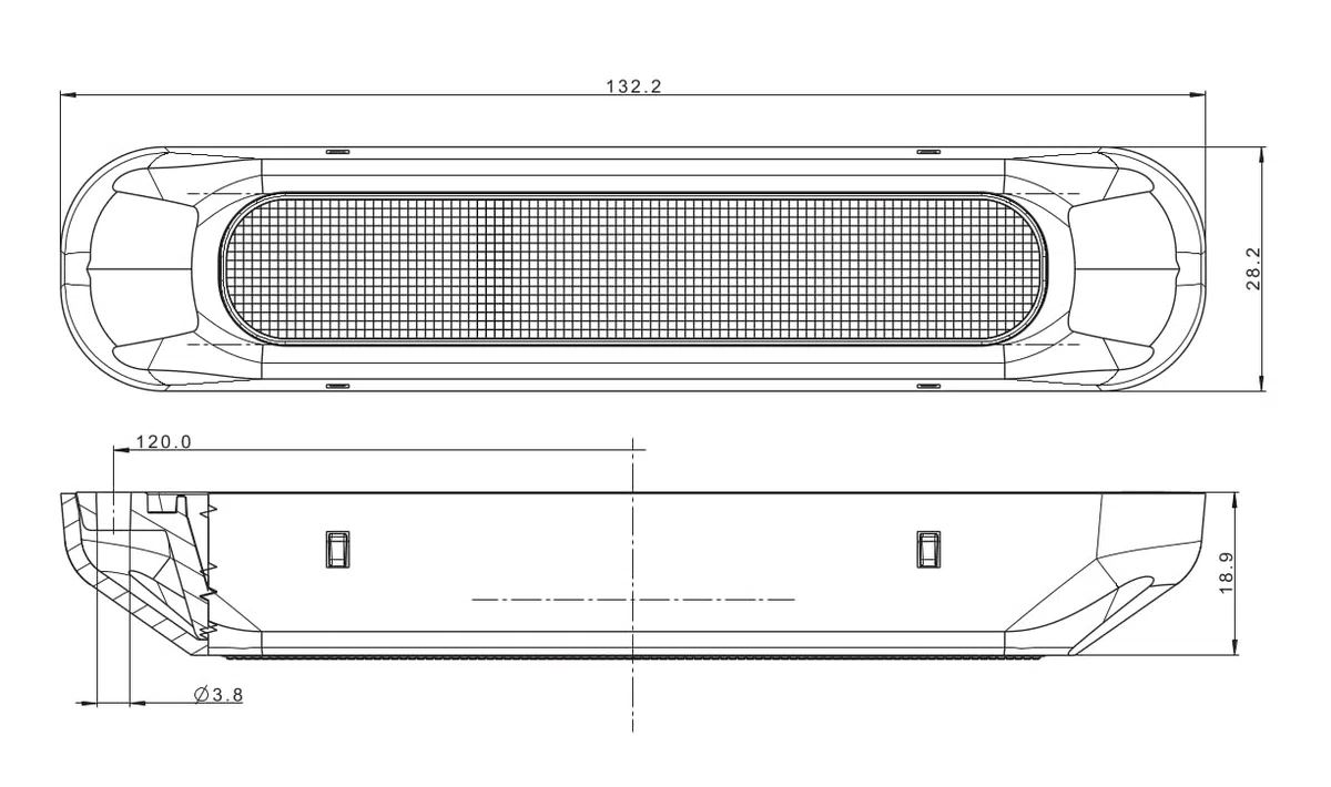 Universal LED Leuchten Set 12V/24V für Anhänger, LKW & PKW - Kompakte Rückleuchten, Frontleuchten, Blinker, Bremslicht, Rückfahrscheinwerfer - E9-Zulassung (2x Nebelschlussleuchte)