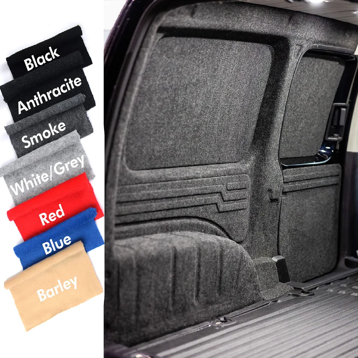 4-Wege-Teppich-Auskleidung mit super Stretch-Futter, für Wohnmobil, Auto, Fahrzeuginnenraum, Blau, 3 m x 2 m