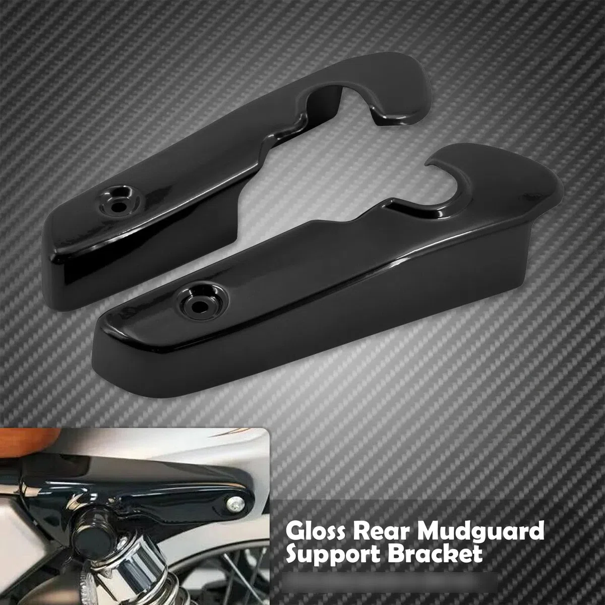 Motorrad Kurze Kotflügel Hinten Unterstützung Halterung Blinker Streben Glanz Matt Schwarz Für Harley Sportster XL1200 883 2004-Up